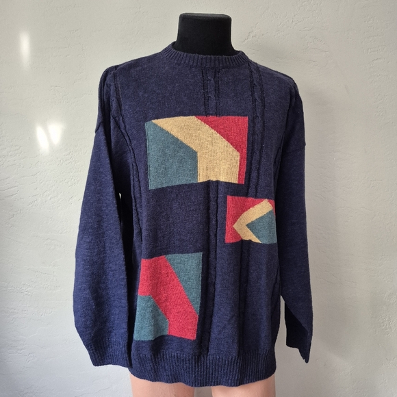 club tricot Other - Colorful Geometric 90s  Men's Sweater XL